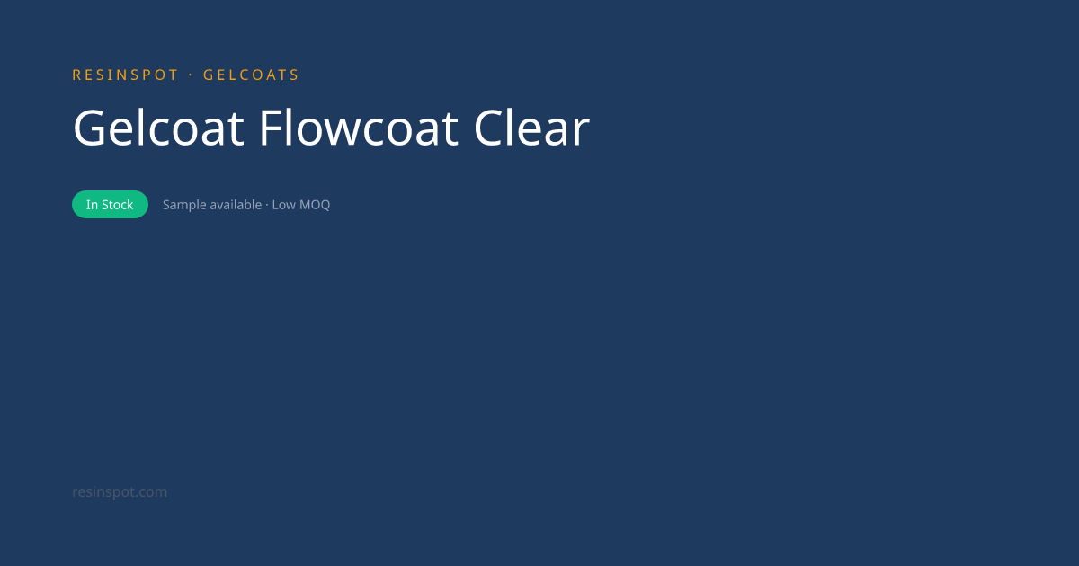 Flowcoat / Tiecoat (Clear) | Resinspot | Resinspot